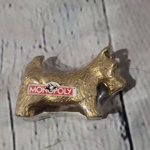 Monopoly Gold Dog Token Candle